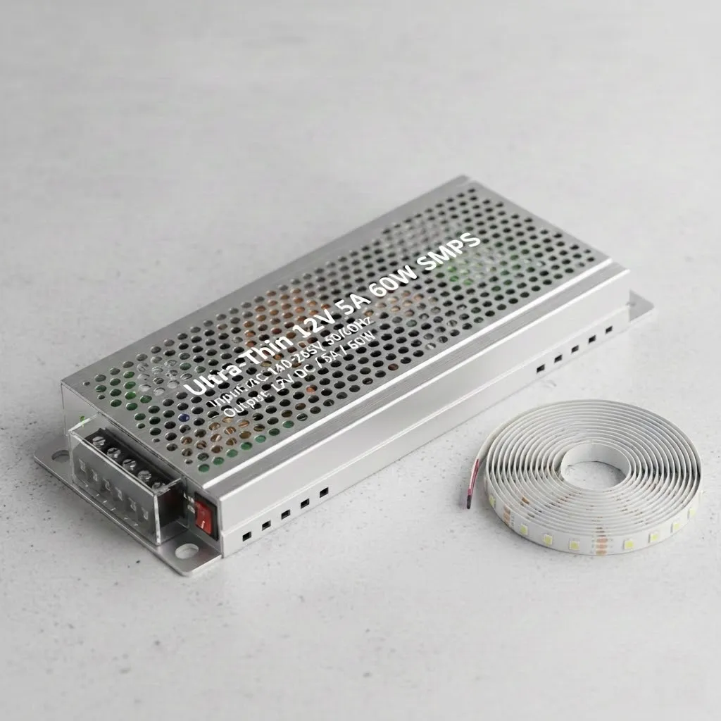 [IR_0067] Ultra-Thin 12V 5A 60W SMPS